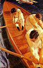 In the Rowing Boat Zarauz by Joaquin Sorolla y Bastida